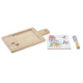 Tabla Aperitivo Tropical DKD Home Decor Multicolor Natural 11.8 x 1.5 x 21.5 cm Set de 3 Tabla Aperitivo Tropical DKD Home Decor Multicolor Natural 11.8 x 1.5 x 21.5 cm Set de 3