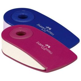 Goma De Borrar Faber-Castell Sleeve Con Funda Color Azul Ó Roja 12 unidades Precio: 28.99000038. SKU: B15KJHFYXS