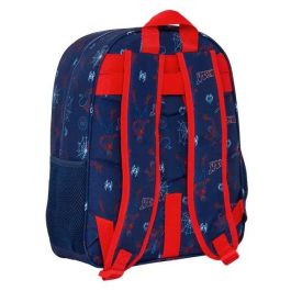 Mochila Escolar Spider-Man Neon Azul marino 32 X 38 X 12 cm