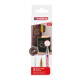 Marcador T.Opaca Perm. Edding 780 Conico Blister De 3 (Blanco, Oro Y Plata) Precio: 13.89000019. SKU: B17JFZMPJV