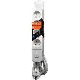 Regleta - QUARX - 4 tomas - Con 3 puertos USB, cable de 1,5m
