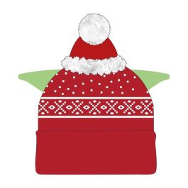 Star Wars The Mandalorian - Gorro de Navidad 100% Acrílico - Diseño Grogu - Talla Única - Accesorios Festivos Oficiales