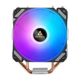 Antec A400i Refrigerador de aire para Conjunto de chips con Ventilador 12 cm, 800-1800 RPM, 72 CFM, Negro/Cobre/Plata Antec A400i Refrigerador de aire para Conjunto de chips con Ventilador 12 cm, 800-1800 RPM, 72 CFM, Negro/Cobre/Plata