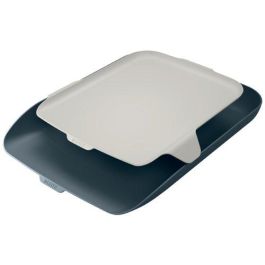 Leitz Bandeja portadocumentos de sobremesa Plus, plástico, gris, robusta y apilable, 274x62x391 mm Precio: 10.95000027. SKU: B1FWFD2ZQX