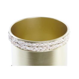 DKD Home Decor Macetero Glam Dorado Marrón Metal y Madera 18.5x18.5x22 cm Pack de 4 unidades DKD Home Decor Macetero Glam Dorado Marrón Metal y Madera 18.5x18.5x22 cm Pack de 4 unidades