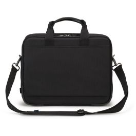 DICOTA Eco Top Traveller PRO Maletín Toploader 14.1" Negro Poliéster Reciclado, Asa, Bandolera, Compartimento Tablet y Documentos