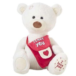 Peluche oso blanco mensajero 55cm. Precio: 17.5000001. SKU: B14W5RXBVZ