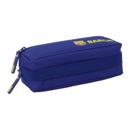 Safta Estuche Escolar Portatodo Triple F.C. Barcelona 1ª Equipación 25/26 con Goma Elástica y 3 Cremalleras 22 cm