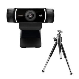 Logitech C922 Pro HD Stream Webcam, 1080p/30fps, 720p/60fps, H.264, Tripod, 162 g
