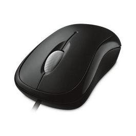 Microsoft Ratón Óptico Basic 4YH-00007 para Negocio, USB, 800 DPI, Ambidiestro, Negro