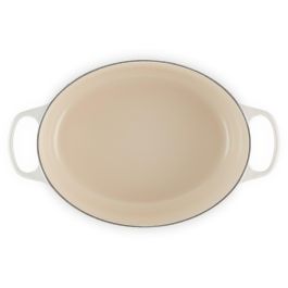 Le Creuset Bräter Redondo de Hierro Fundido Esmaltado, Cocotte Horno, Cacerola con Tapa, 31 cm, Meringue