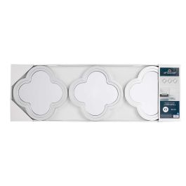 Set 3 Espejos Plastico Flor Plateado Giftdecor 78X26CM (6 Unidades) Set 3 Espejos Plastico Flor Plateado Giftdecor 78X26CM (6 Unidades)