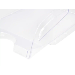 Q-connect Bandeja sobremesa plástico gran capacidad con asa transparente 386x270x115mm