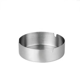 Confortime Cenicero de Acero Inoxidable de 12 cm de Diámetro - Ideal para Hogar y Oficina (24 Unidades)