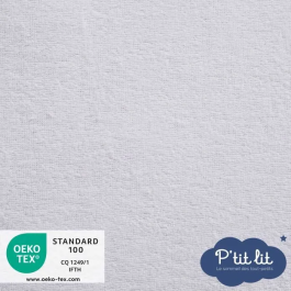 P'Tit Lit PTI1708632639884 Protector de Colchón para Bebé Antiacáros Impermeable Lazo 100% Algodón para Moisés Capazo Cochecito 40x80 cm
