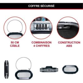 MASTER LOCK Mini baúl de viaje portátil con cable de seguridad - Negro MASTER LOCK Mini baúl de viaje portátil con cable de seguridad - Negro