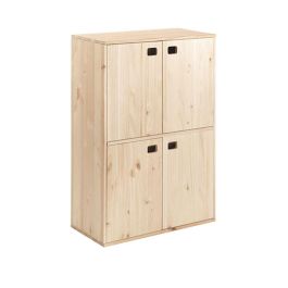 Astigarraga Mueble Dinamic 4 puertas pino macizo 105,4 x 70,8 x 33 cm Armario Precio: 183.50000053. SKU: S7907500