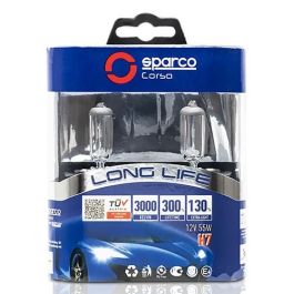 Bombilla para Automóvil Sparco Long Life E-Mark H7 12V 55W 3000K