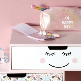 Jeux 2 momes Mini Bolígrafo 4 Colores My Funny Papet Cisne Unicornio Pastel Lila