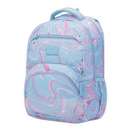Totto Mochila Eco-Friendly Tracer 4 MA04TRC004-2210G-3JX Grande Estampado Verde y Rosa Botellas Recicladas 23L