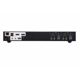 Aten CS1942DP Switch KVM 2 Puertos, 4K, USB 3.0, Doble DisplayPort, Dual Display, 3.5mm, RJ-45, HDCP, 335x156.6x44 mm