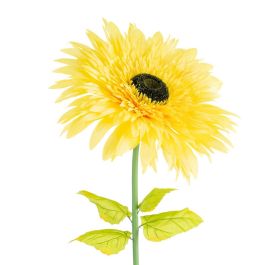 Flor Gerbera Amarillo Artificial 60 X 60 X 150 cm