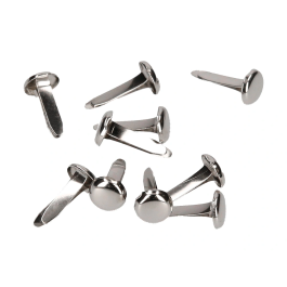 Liderpapel Encuadernadores Niquelados n.2 17 mm Caja de 100 Unidades Metal