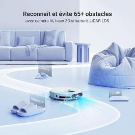 Ezviz Robot aspirador con mopa EZV1726330905836, Cepillo lateral elevado, 7200 Pa, Limpieza con agua caliente a 60 °C