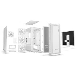 be quiet! SHADOW BASE 800FX Midi Tower PC Blanco con Ventana Lateral e Iluminación Multi-Color