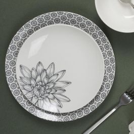 Home Deco Factory Plato Cottage Gris diámetro 20 cm