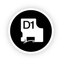 Dymo Cinta De Transferencia Termica D1 45021.Etiquetas Estándar Blanco Sobre Negro De 12 mmx7M. Poliester Autoadhesiva. Dymo Cinta De Transferencia Termica D1 45021.Etiquetas Estándar Blanco Sobre Negro De 12 mmx7M. Poliester Autoadhesiva.