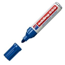 Edding 550 Marcador Permanente de Punta Redonda 3-4 mm Azul - Resistente al Agua y Roce (10 Unidades) (10 Unidades) Precio: 25.69000005. SKU: S8421315
