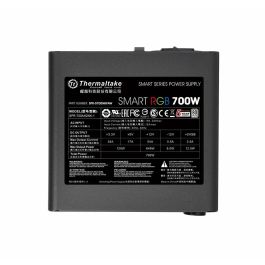 Thermaltake Smart RGB Fuente de Alimentación ATX 700W con Certificación 80 PLUS para PC, Conector 20+4 Pin, Ventilador Activo 12cm, Color Negro
