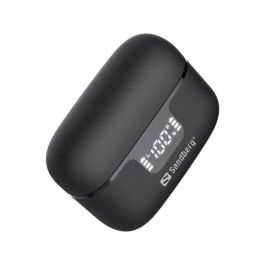 Sandberg Wireless Earbuds ANC+ENC con Cancelación de Ruido y Pantalla de Batería, Negro