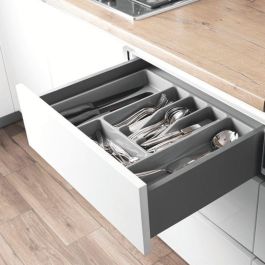 VERBOX Cajón H84 Extracción Total Acabado Antracita Medida 450 para Cocina y Muebles