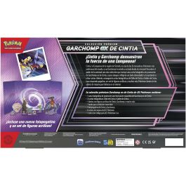 Pokémon JCC: Blíster Garchomp ex de Cintia Juntos de Aventuras | 3 cartas promo, 6 sobres de refuerzo, expositor | +6 años