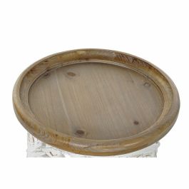 Mesita Auxiliar Tradicional DKD Home Decor Natural Blanco 43 x 57 x 43 cm