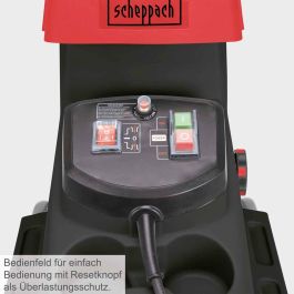 Scheppach GS60 Trituradora de Plantas con Motor de 2800W y Capacidad de Recolección de 60 Litros