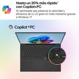 LG 15Z80T-G.AU75B Portátil Gram 15.6" FHD Ryzen AI 7-350/16GB RAM/512GB SSD/Windows 11, IA Copilot+ PC, Ligero