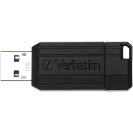 Verbatim PinStripe USB 16GB Negro - Memoria USB Retráctil sin Tapa - Protección de Conexión - Diseño Ligero y Compacto Precio: 7.9984993. SKU: B15PAHJ7NC