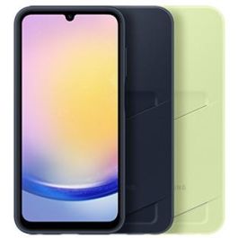 Samsung EF-OA256TBEGWW Funda con Ranura para Tarjetas para Galaxy A25 5G, Carcasa Protectora Anti-rayones, Azul Negro