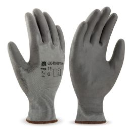 Marca Guantes de poliéster recubiertos de poliuretano gris en388, talla 8 Precio: 1.49999949. SKU: B19H5GE477