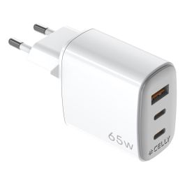 Cargador de Pared Celly UPTC1USB2USBC65 Blanco