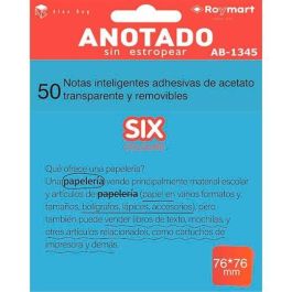 Roymart Bloc Notas Adhesivas Inteligentes Removibles 50H 76x76mm Acetato Transparente Azul Flúor Precio: 1.49999949. SKU: B1HRMWZX6F