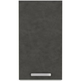 Armario alto con 1 puerta batiente - Gris mate - L 40 x P 31,6 x 72 cm - LASSEN Armario alto con 1 puerta batiente - Gris mate - L 40 x P 31,6 x 72 cm - LASSEN