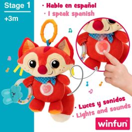 Peluche Sonajero Winfun Zorro 13,5 x 26,5 x 7,5 cm (6 Unidades)