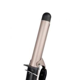 Tristar HD-2421 Rizador de Pelo con revestimiento cerámico de 25mm, 180°C, palanca, extremo frío y apagado automático, Negro y Rosa