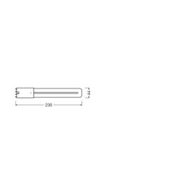 Ledvance LVE-4058075557390 Lámpara LED 8W 900Lm 3000K Luz Cálida 2G11 4 Pines IP20 para Sustitución CFLni, 30000h.