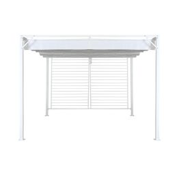 Pergola Terraza Y Jardin DKD Home Decor Blanco 296 x 225 x 296 cm