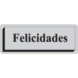 Etiquetas Regalo Adh. Rollo 300 Uds. 40X15 Felicidades Plata Precio: 7.49999987. SKU: B1CBVHXSCE